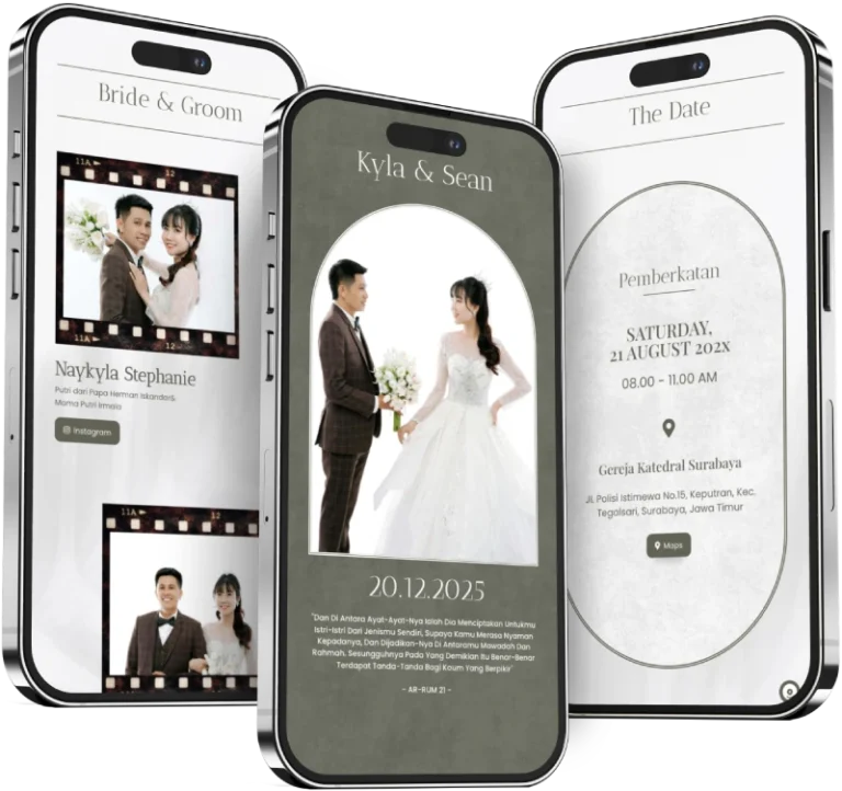 Undangan Website Wedding dengan Fitur RSVP
