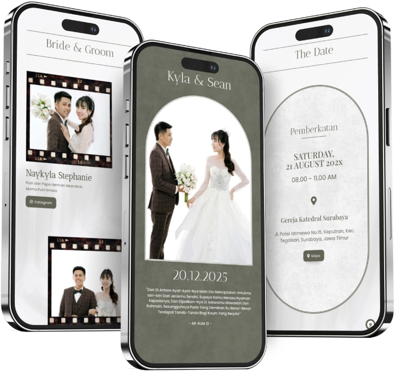 Undangan Website Wedding dengan Fitur RSVP