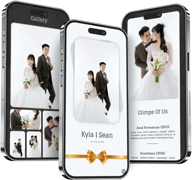 Undangan Website Wedding desain classic